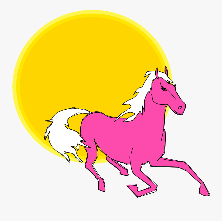Mare - Clipart - Horse Is Running Vector Png, Transparent Clipart