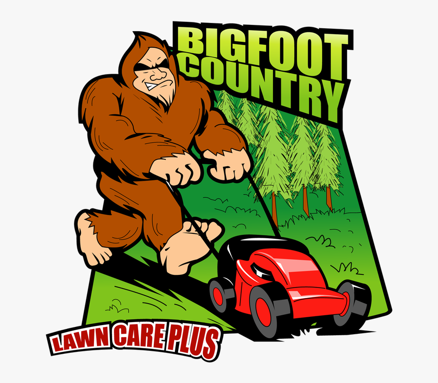 Bigfoot Country Lawn Care Plus - Cartoon, Transparent Clipart