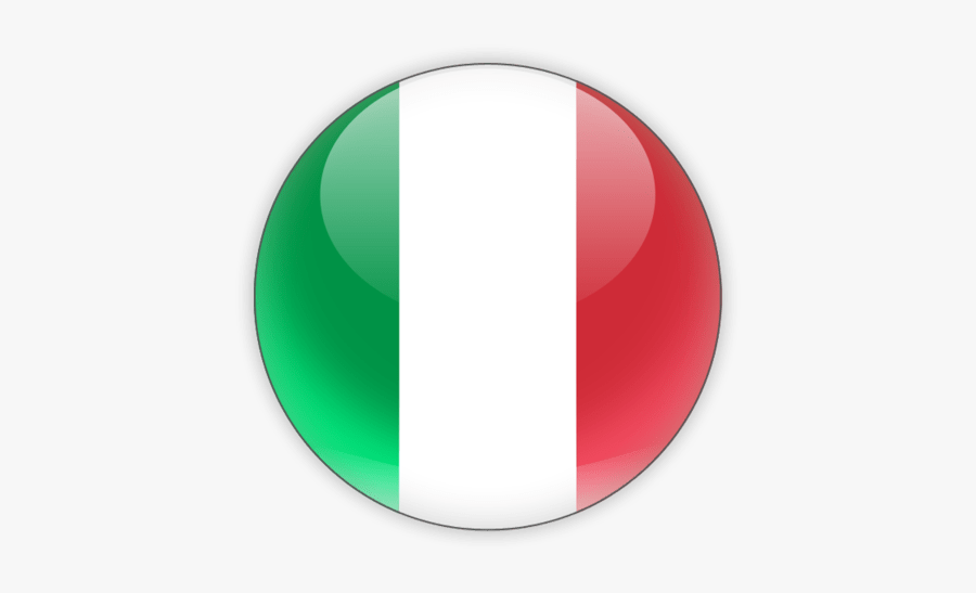 Italian Flag Icon - Italy Round Flag Png, Transparent Clipart