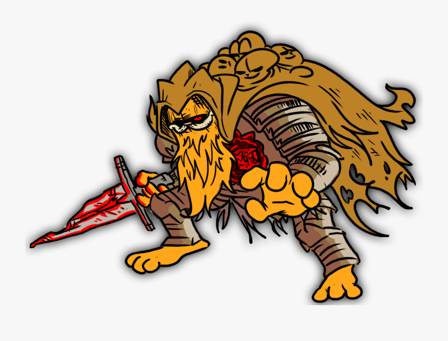 Garfield Dark Souls Bosses, Transparent Clipart