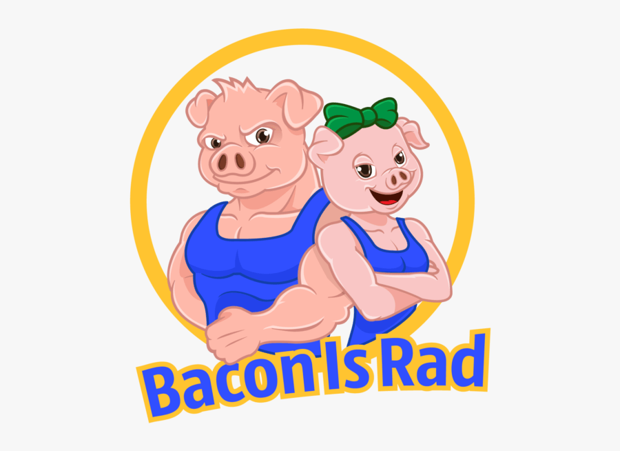 Bacon Is Rad - Cartoon, Transparent Clipart