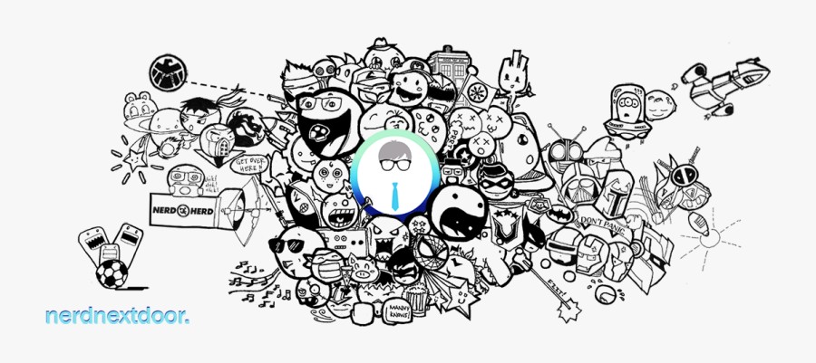 Nerd Next Door - Cartoon, Transparent Clipart