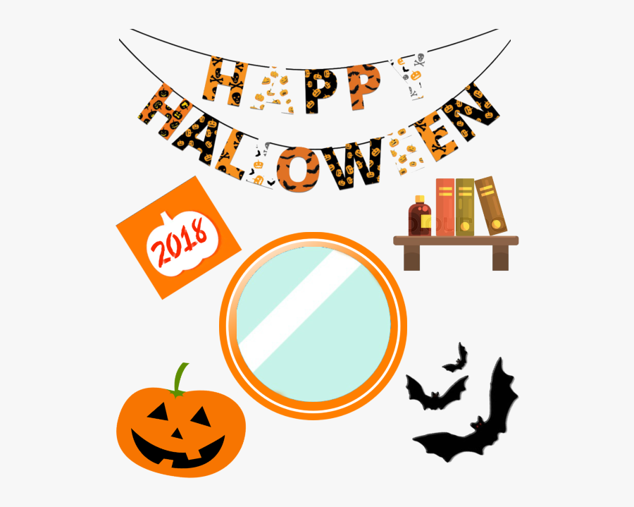Free Halloween Printable Bunting, Transparent Clipart