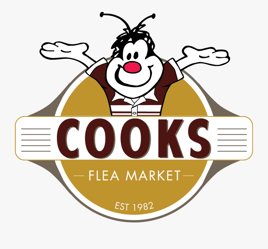 Cooks Flea Market Logo, Transparent Clipart
