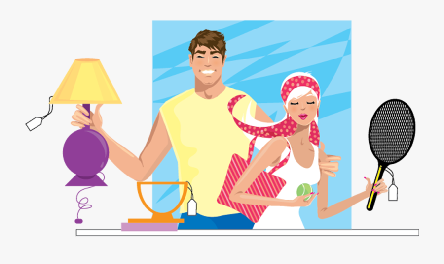 Fleamarket - Illustration, Transparent Clipart