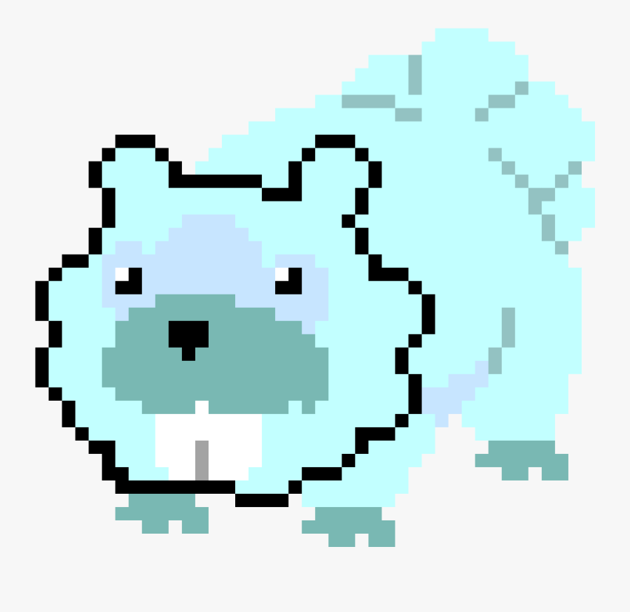 Dr Seuss Pixel Art - Bidoof Pixel Art, Transparent Clipart