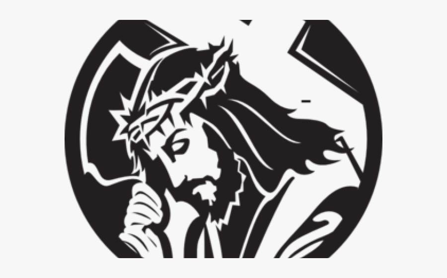 Transparent Christ Clipart - Black Nazarene Logo Vector, Transparent Clipart
