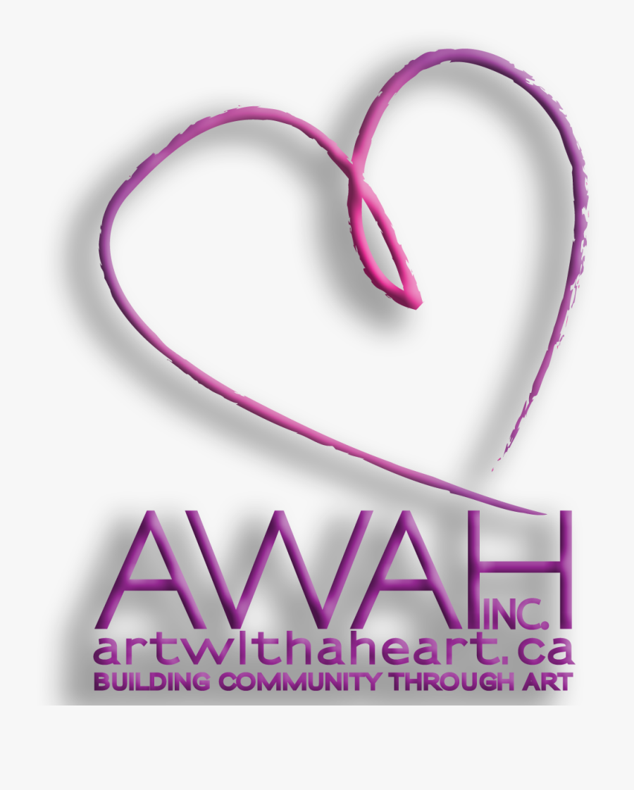 Art With A Heart Logo, Transparent Clipart