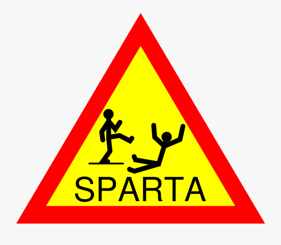 Caution Sparta - Clip Art Of Sparta, Transparent Clipart