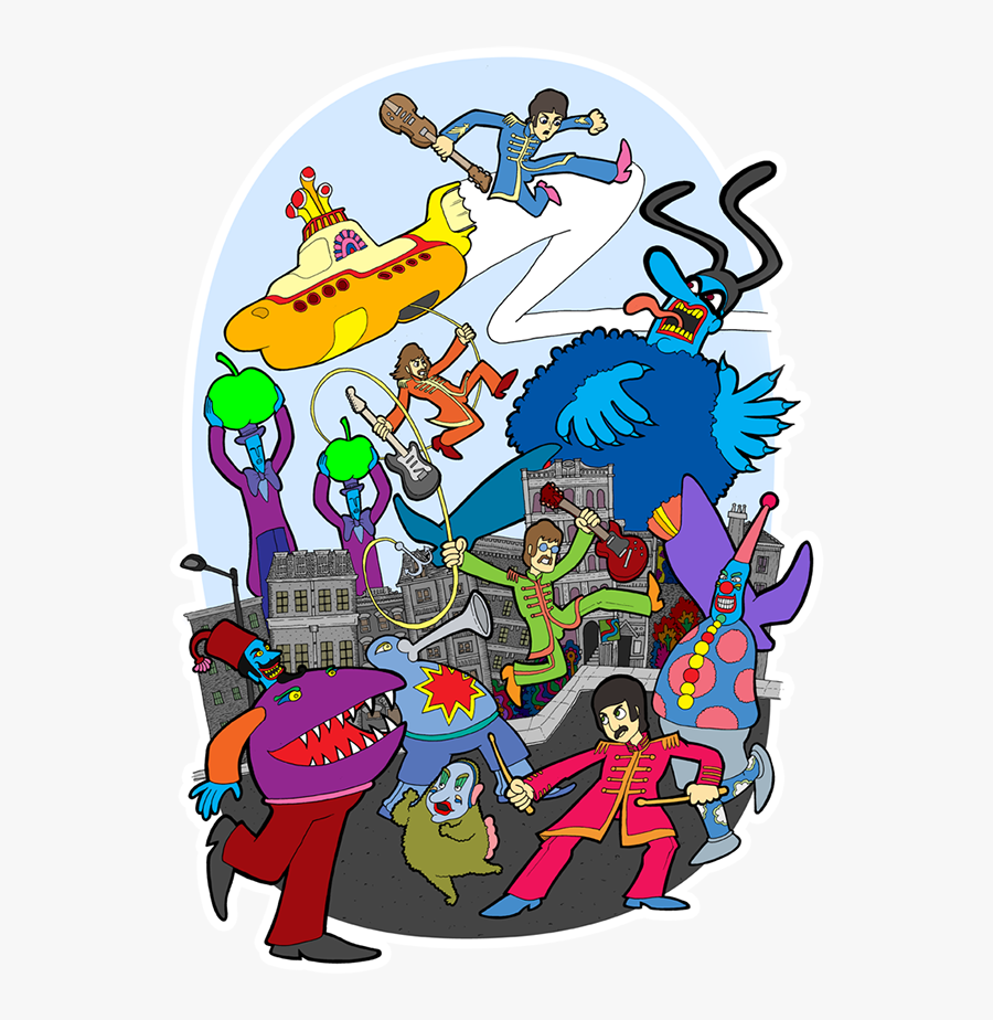 Beatles Yellow Submarine Blue Meanies, Transparent Clipart