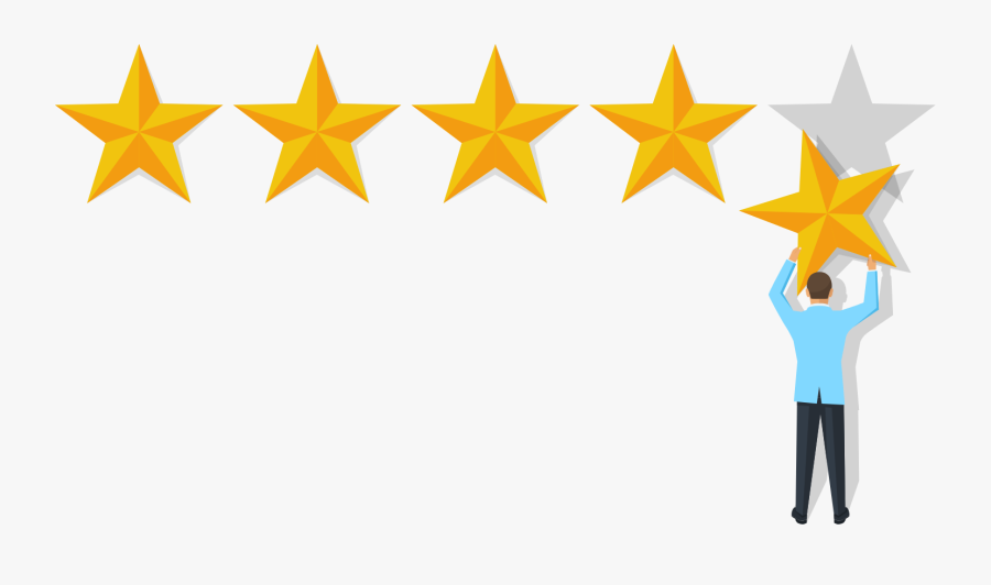 Get Google Reviews - Four And A Half Stars, Transparent Clipart