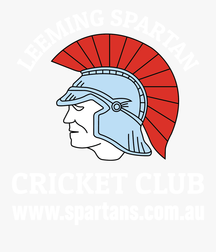 Spartan Logo - White - Leeming Spartan Cricket Club, Transparent Clipart