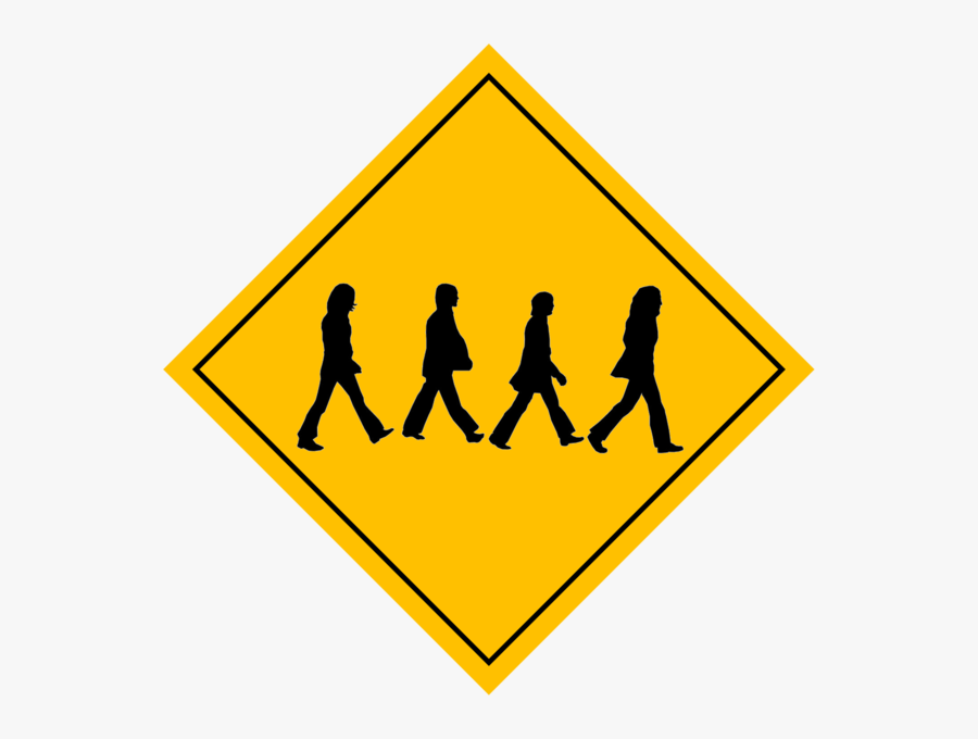 Beatles Abbey Road Vector, Transparent Clipart