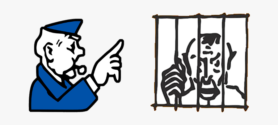 Monopoly Go To Jail Space, Transparent Clipart