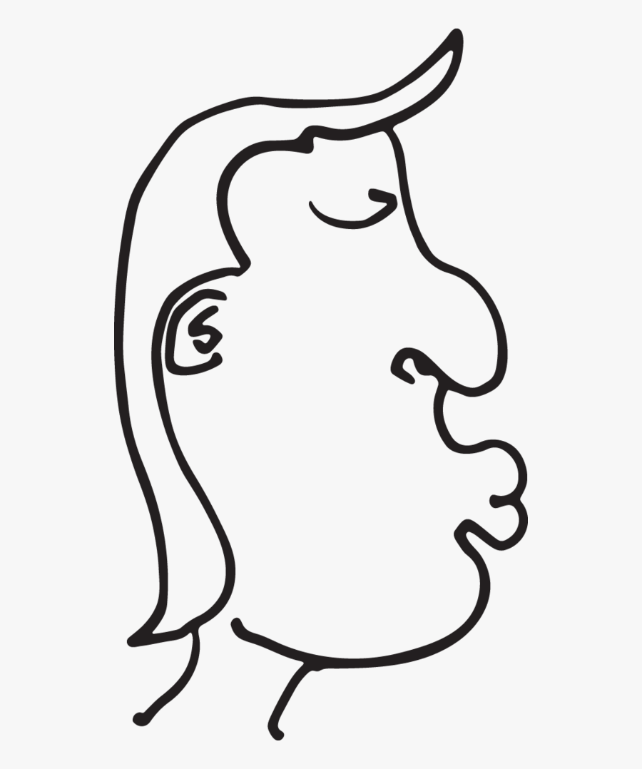 Beso De Perfil Png, Transparent Clipart