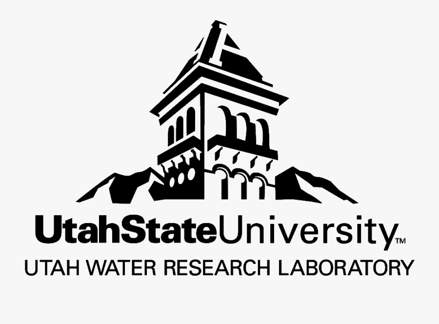 Uwrl Vertical Watermark White - Utah State University Symbol, Transparent Clipart
