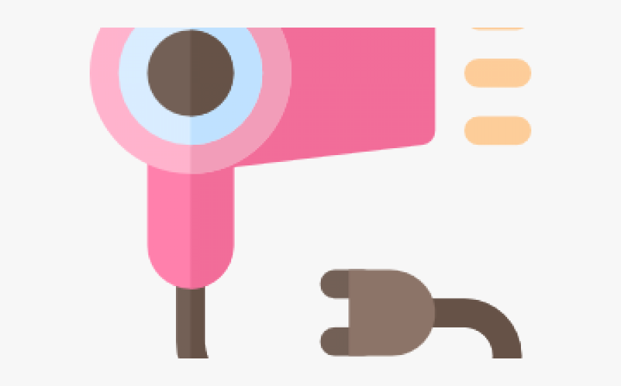 Pink Clipart Hair Dryer, Transparent Clipart