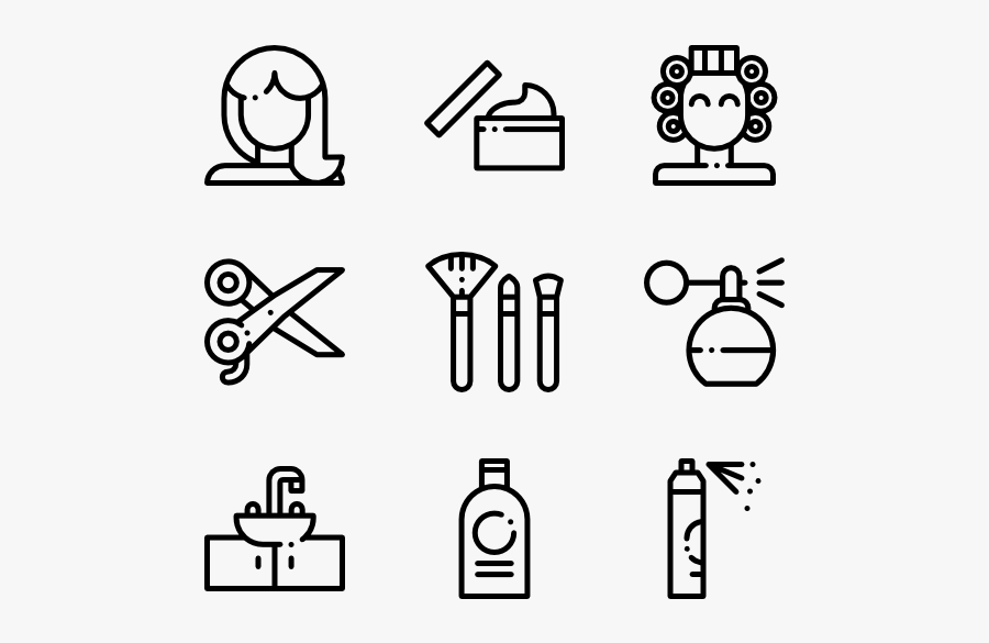 Hairdressing - Algorithm Icon, Transparent Clipart