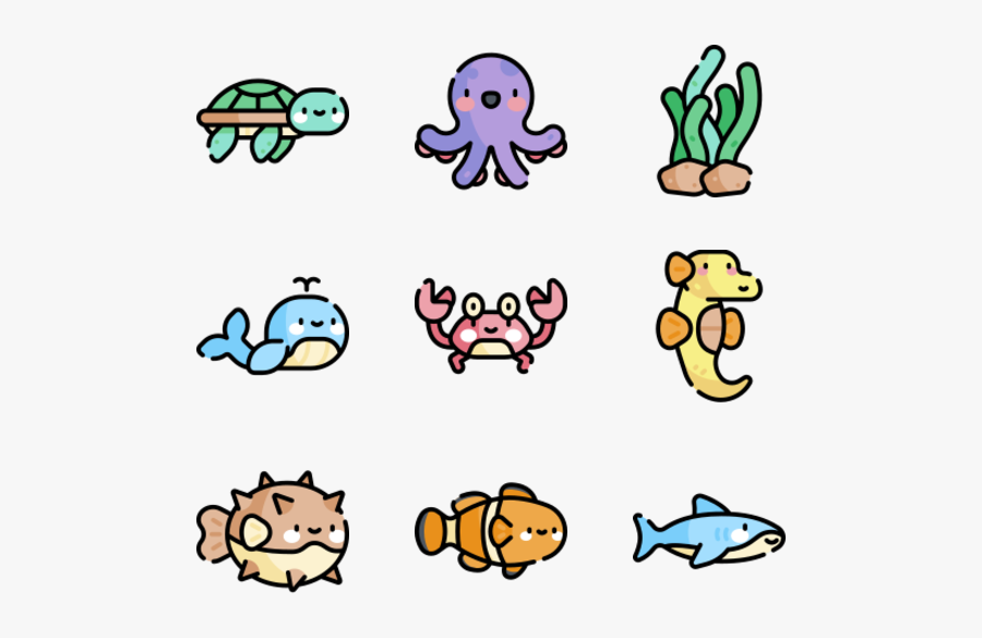 Sea Life - Sea Life Icon, Transparent Clipart