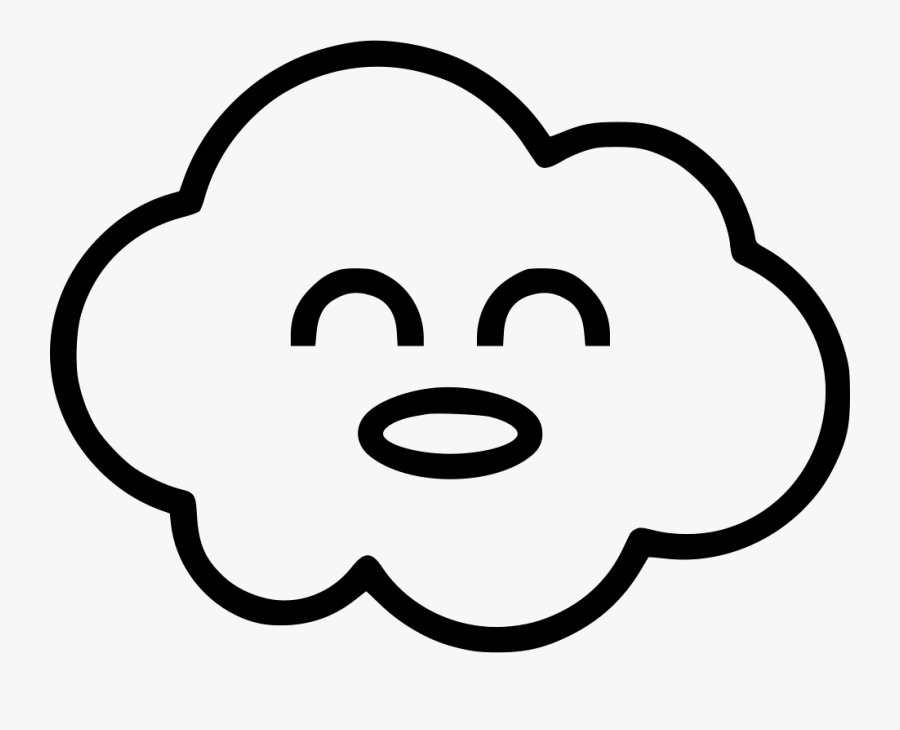 Cloud Happy Kid - Cloud With Happy Face, Transparent Clipart