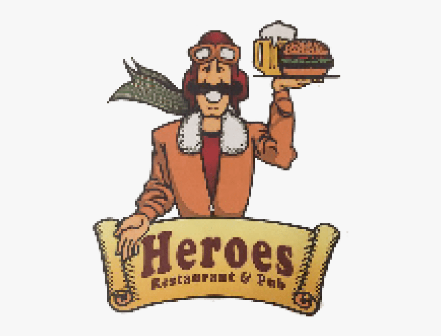 Heroes Restaurant & Pub - Heroes Warrensburg Logo, Transparent Clipart