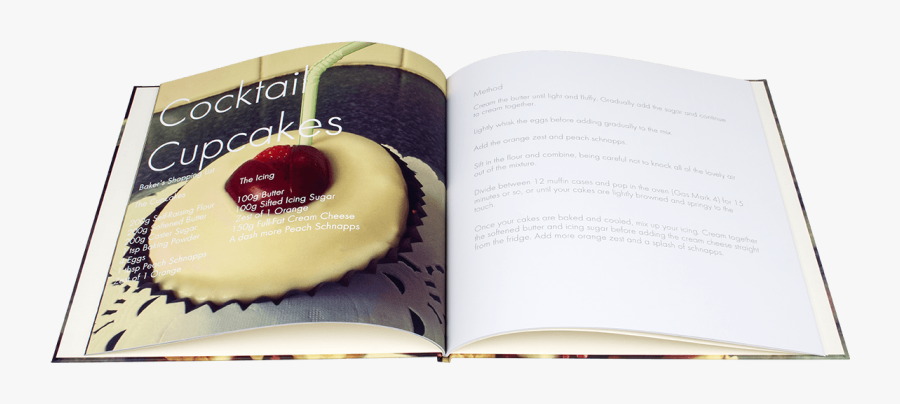 Finished Cookbook Photo Book, Transparent Clipart