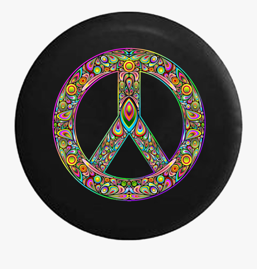 Psycodelic Peace Sign Hippie Lava Lamp - Klistermærker Peace Tegn, Transparent Clipart