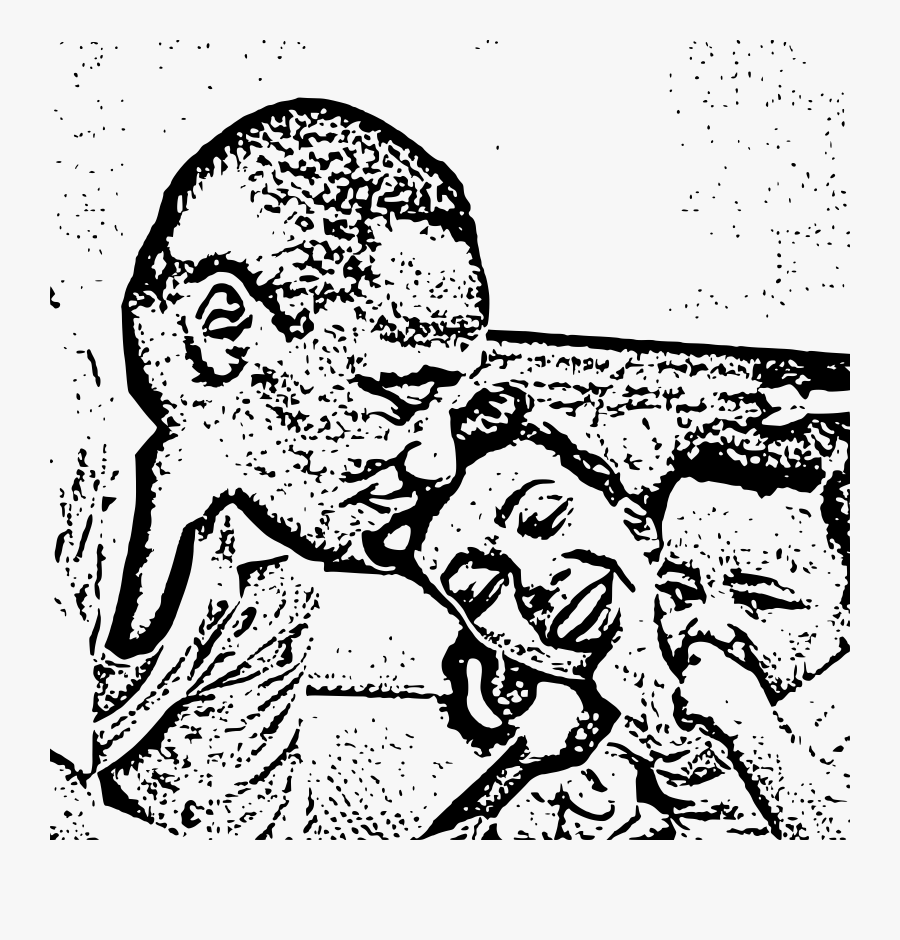Martin Luther King Jr Woodcut Clip Arts - Cartoon, Transparent Clipart