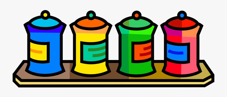 Vector Illustration Of Kitchen Herbs And Spices In, Transparent Clipart