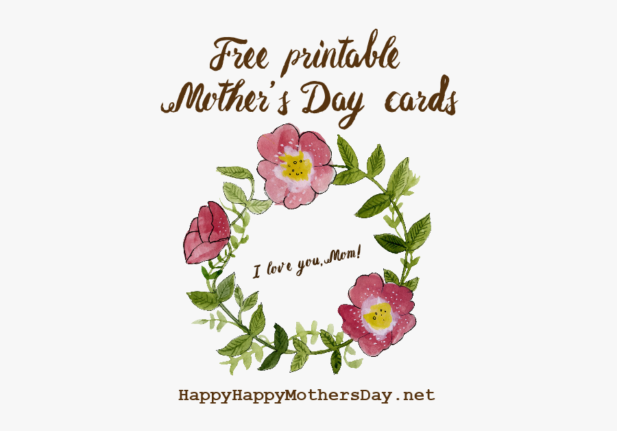 Free Printable Greeting Cards - Mothers Day Message Card Printable, Transparent Clipart