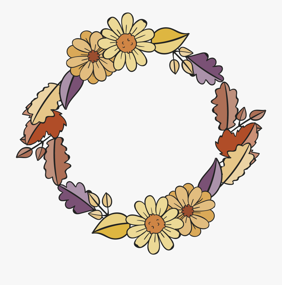 Vector Library Flower Clip Art Transprent Png Free - Guirnalda De Girasoles Rosados, Transparent Clipart