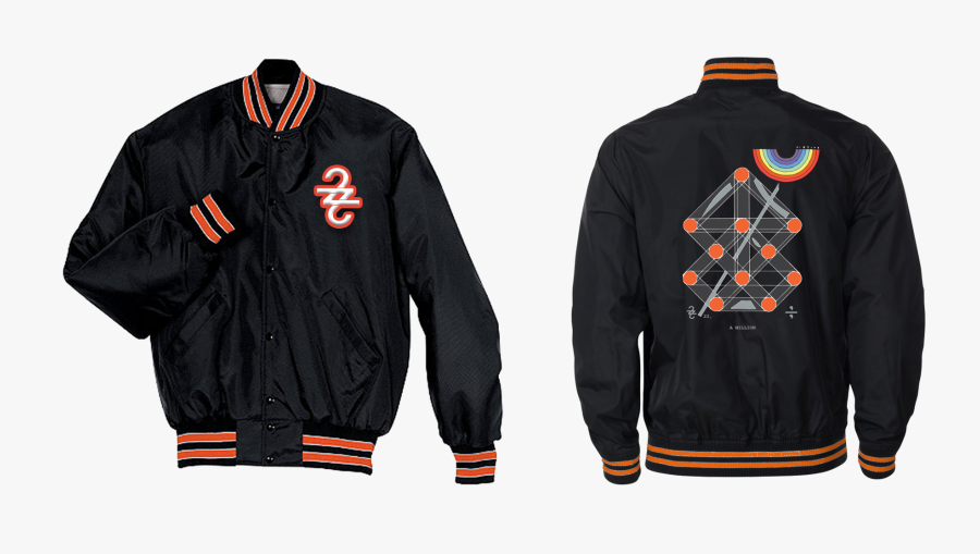 Front And Back Of Black Coat - Bon Iver 22 A Million Shirt, Transparent Clipart