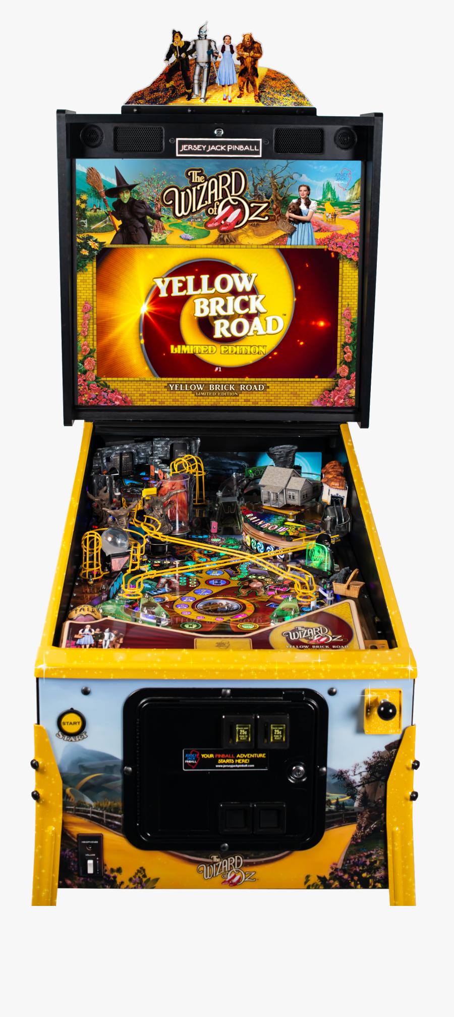 Yellow Brick Road Wizard Of Oz Pinball, Transparent Clipart