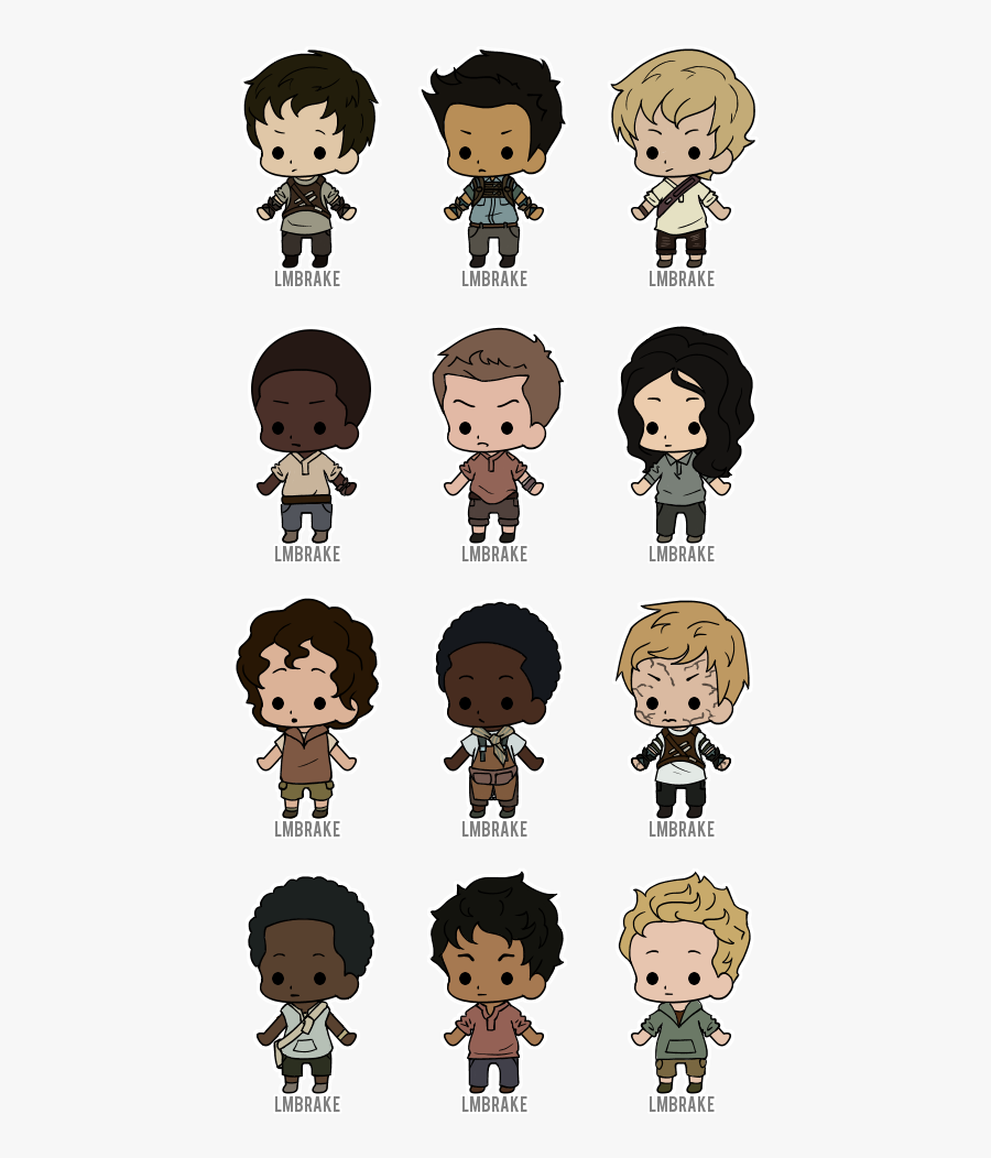 The Maze Runner Characters - Chibi Newt Maze Runner, Transparent Clipart