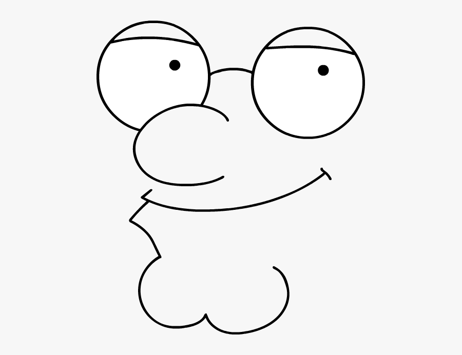 Homies, I Dont Think I Can Do All 2k Pictures So Here - Peter Griffin Face Outline, Transparent Clipart