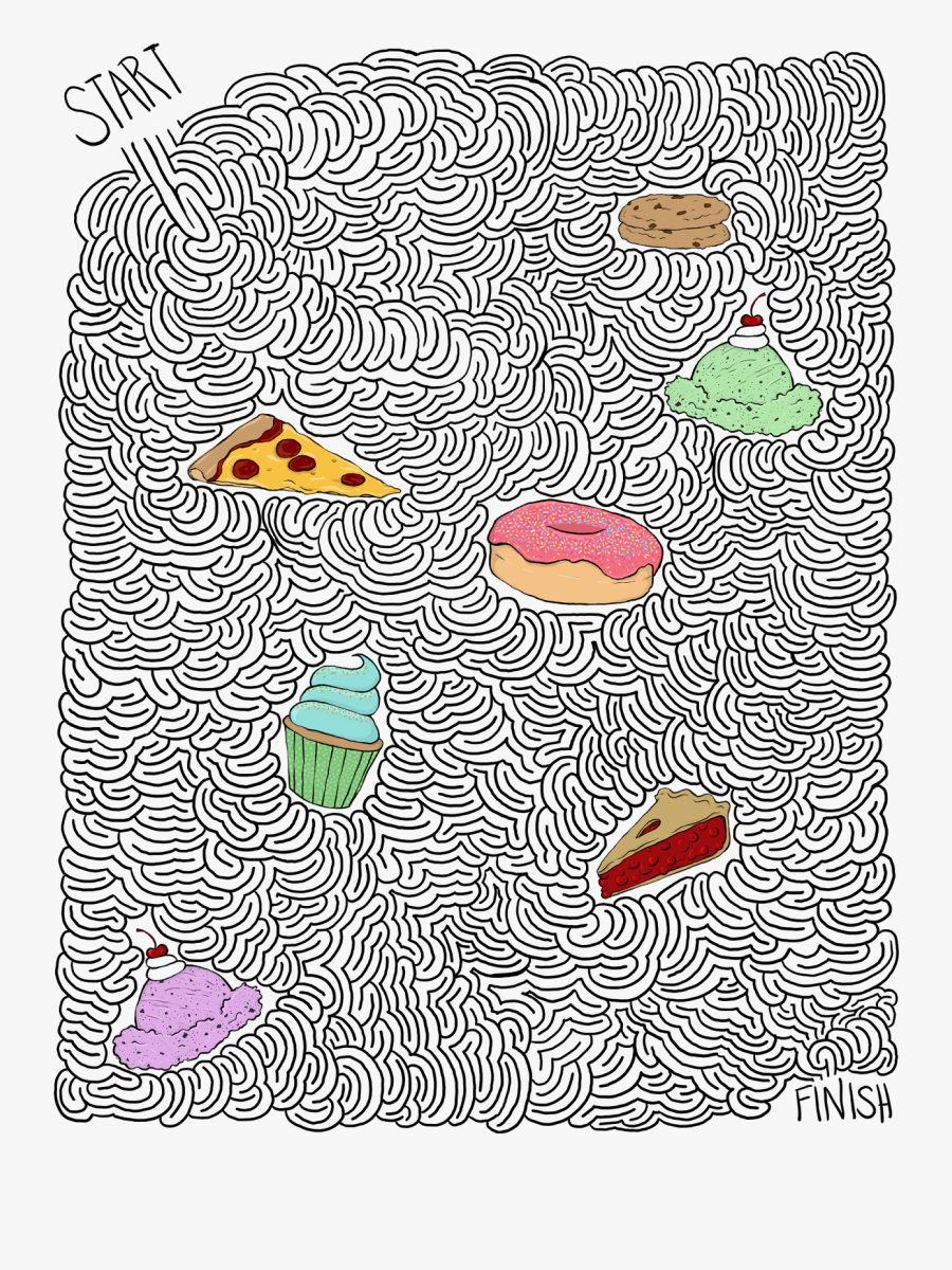 Maze Of Food, Transparent Clipart