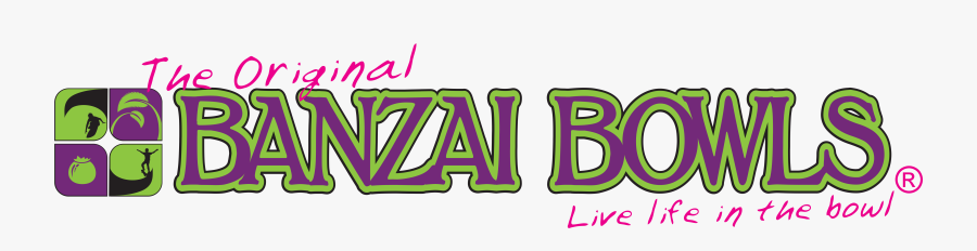 Banzaibowlslonglogo - Banzai Bowls Logo Png, Transparent Clipart