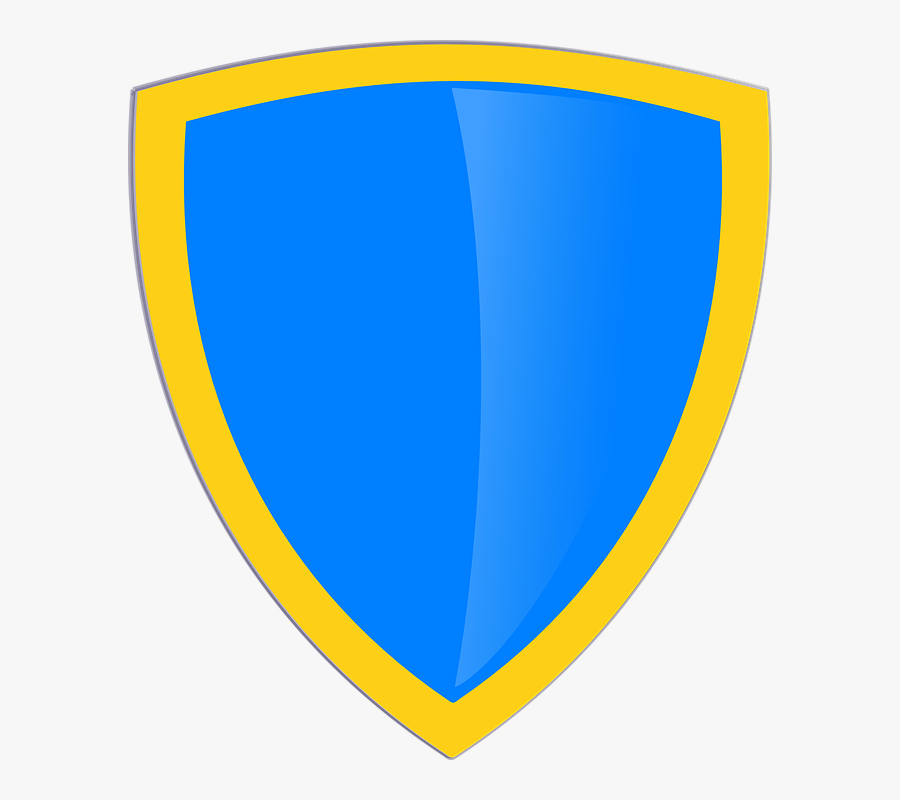 Shield, Gold, Symbol, Crest, Coat Of Arms, Emblems - Clipart Gold Shield Blue, Transparent Clipart