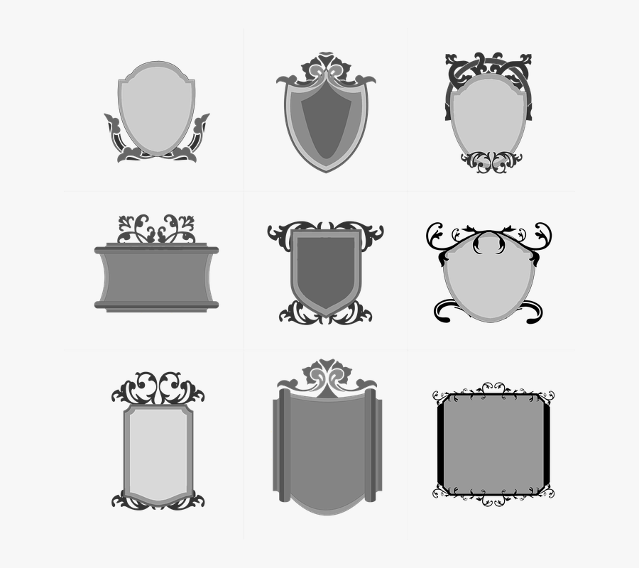 Crest, Emblem, Badge, Symbol, Award, Shape, Element - Címer Alakok, Transparent Clipart