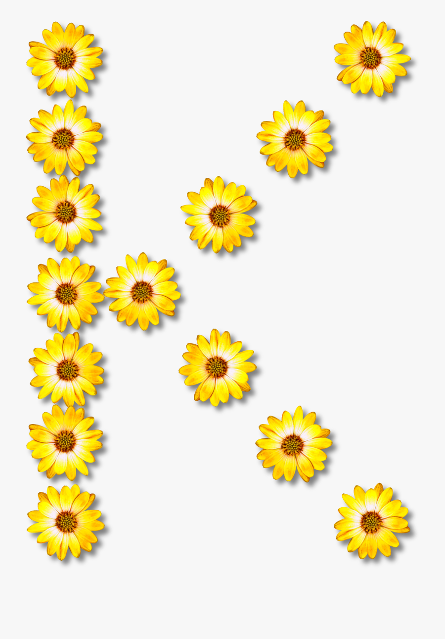 Flowers Clip Art Alphabet K - Sunflower Number 6 Clipart, Transparent Clipart