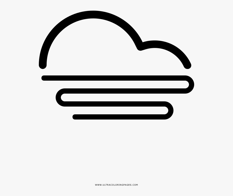 Fog Coloring Page, Transparent Clipart