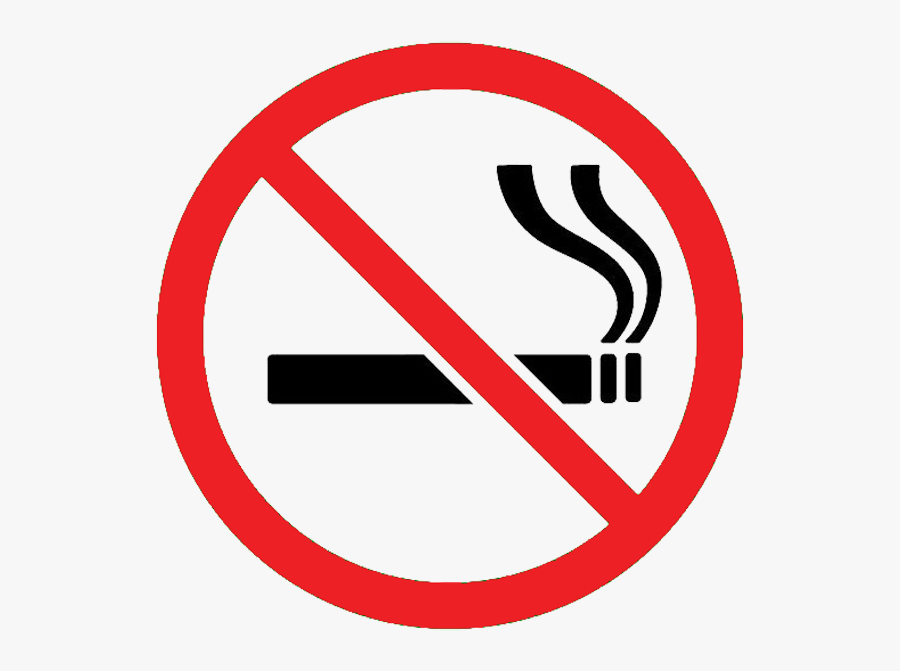 Green No Smoking Sign, Transparent Clipart