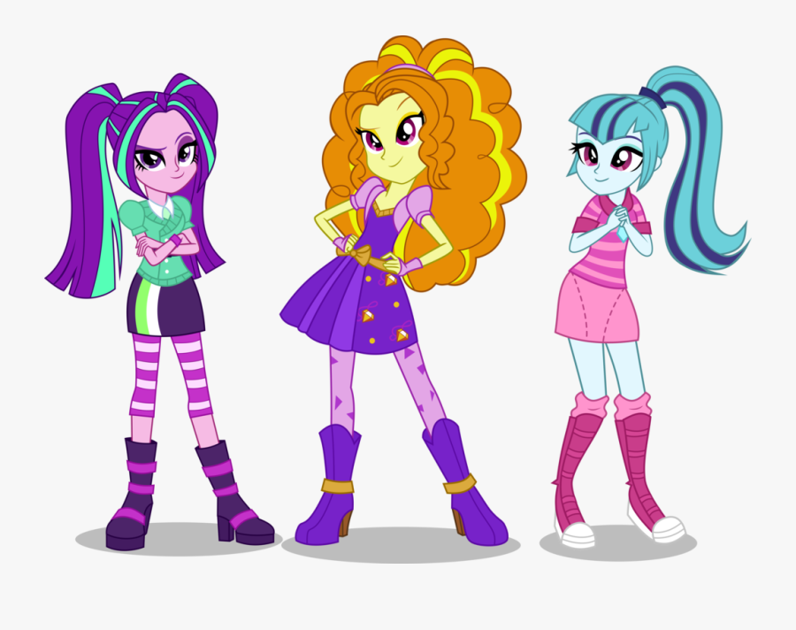 Request The Dazzlings As The Rainbooms By Limedazzle-dapewyv - My Little Pony Dazzlings, Transparent Clipart