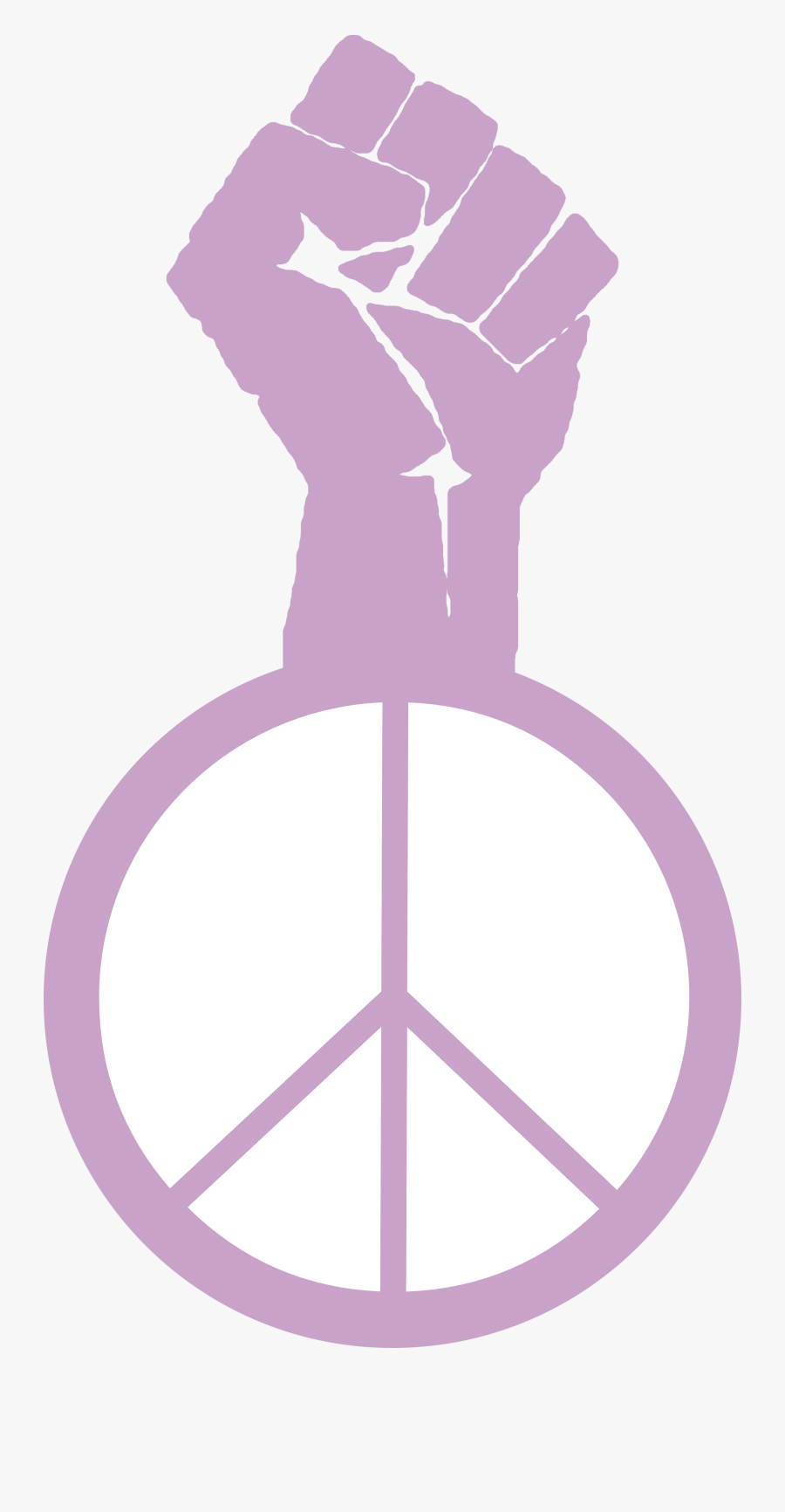 Peace Symbol Clipart Social Justice - Civil Rights Fist Drawing, Transparent Clipart