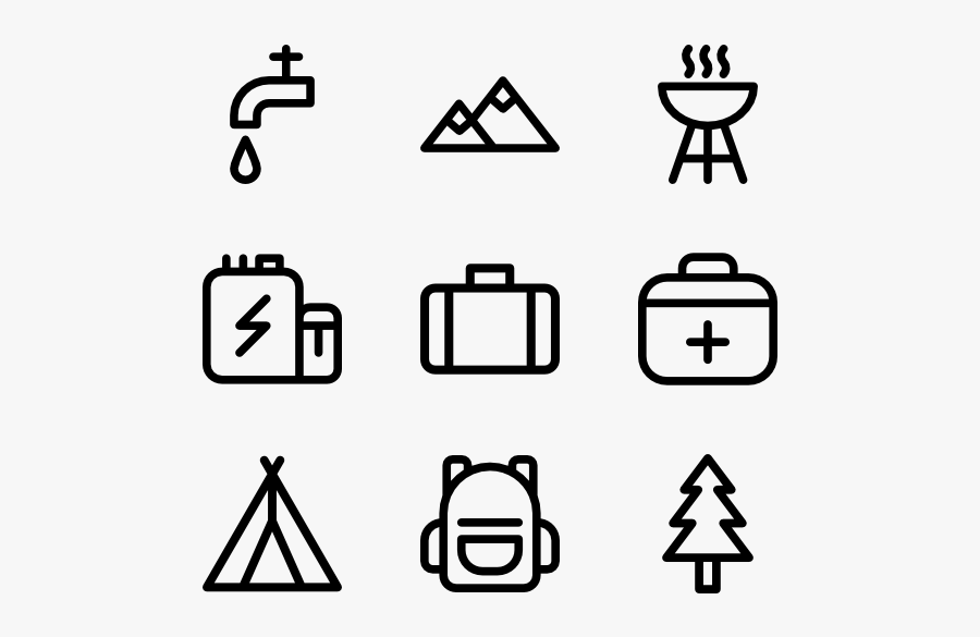 Camping - Plumbing Icon Vector, Transparent Clipart