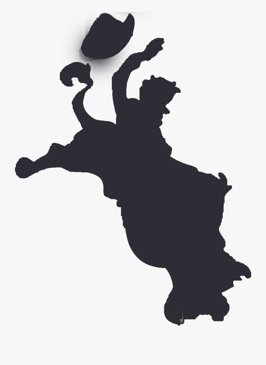 Mechanical Bull Human Behavior Silhouette Clip Art - Silhouette, Transparent Clipart