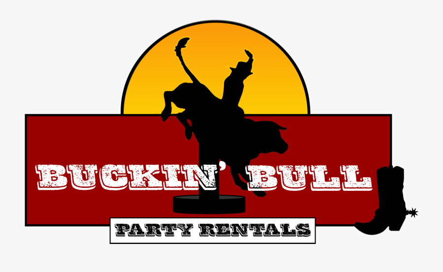 Buckin Bull Party Rentals - Mechanical Bull Ride Logo, Transparent Clipart