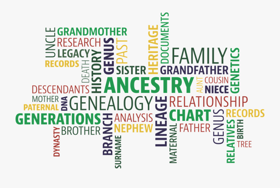 Word Cloud Search Ancestry - Graphic Design, Transparent Clipart