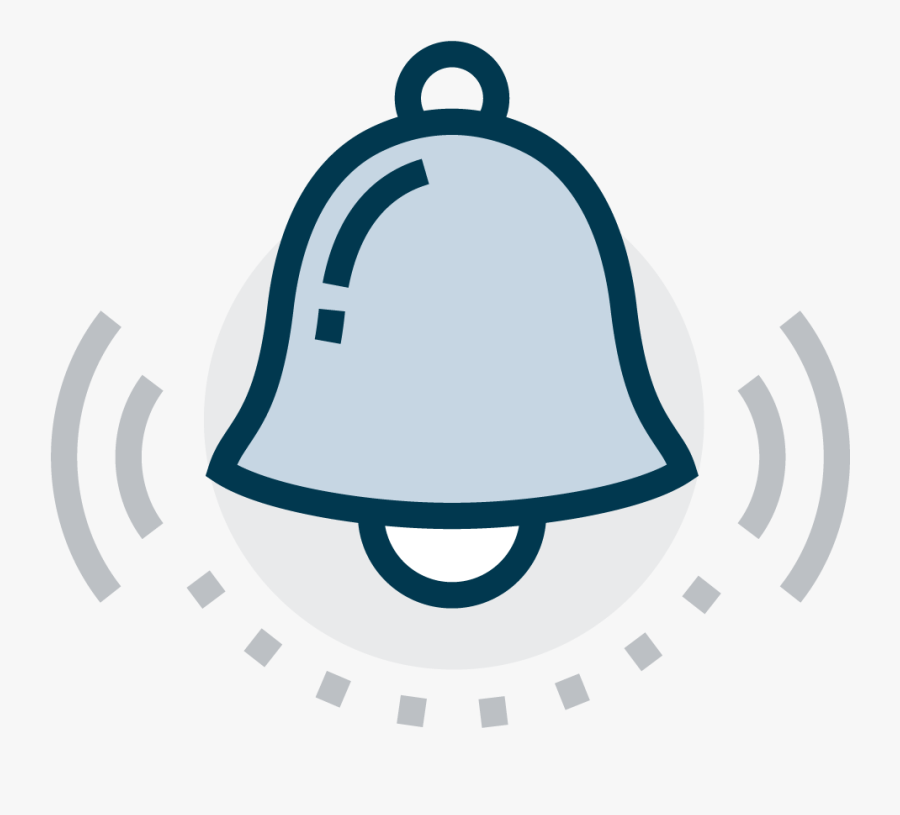 Bell Rings Clipart Black And White, Transparent Clipart