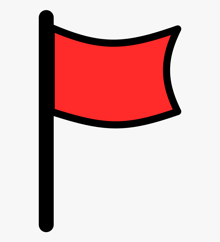 Clip Art Red Flag Transparent Background - Google Map Flag Icon, Transparent Clipart